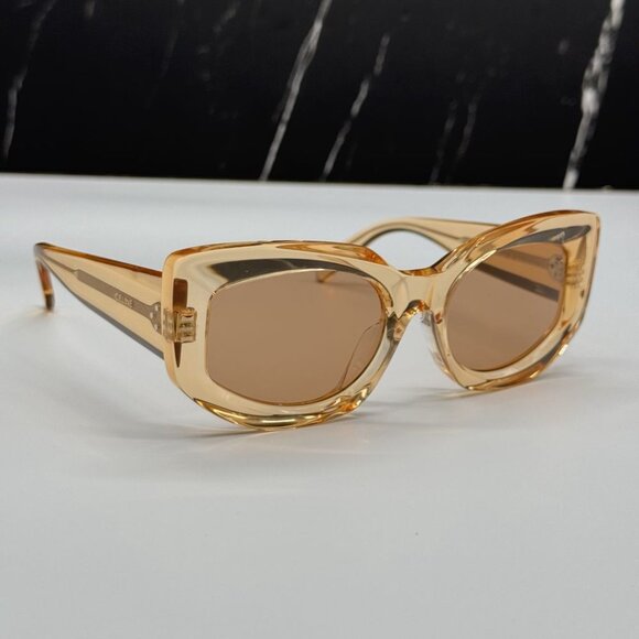 NEW CL40277F 42J CELINE SUNGLASSES ORANGE BROWN WOMEN EYEWEAR CELINE - Picture 10 of 13